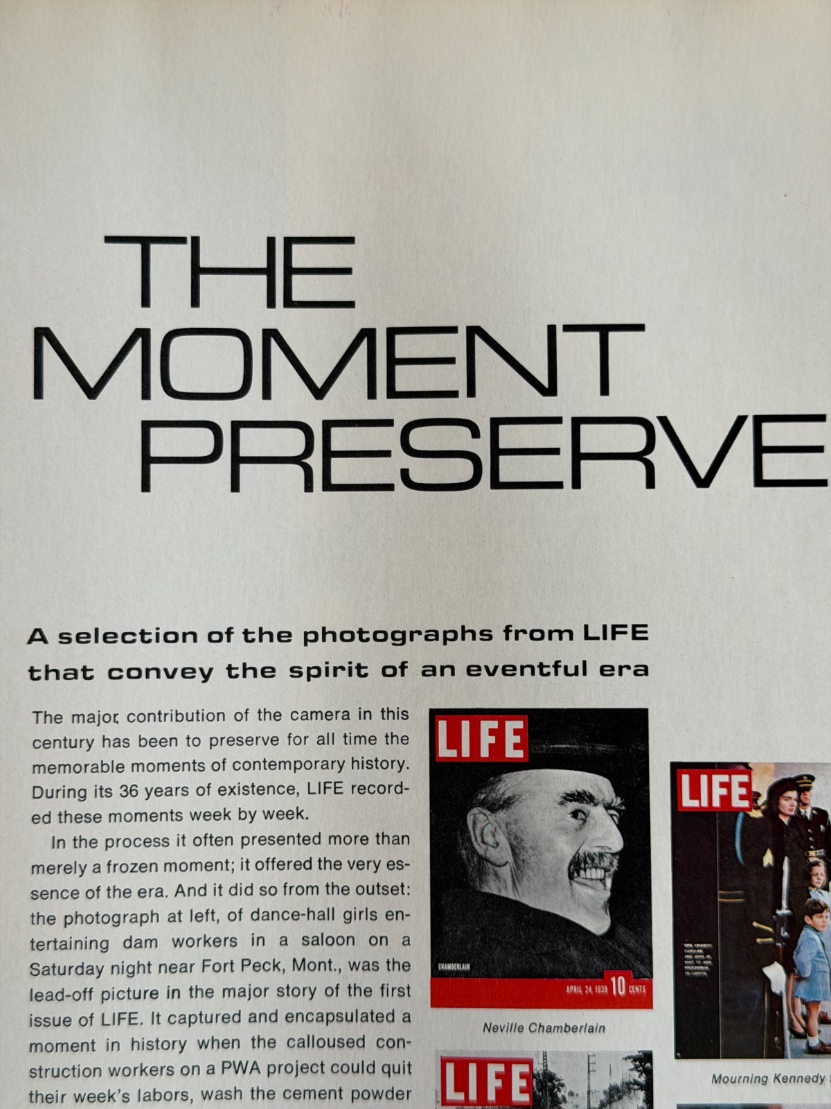 “The Best of Life” 1973 Softcover Book (Time-Life Books) – 303 pages of photos