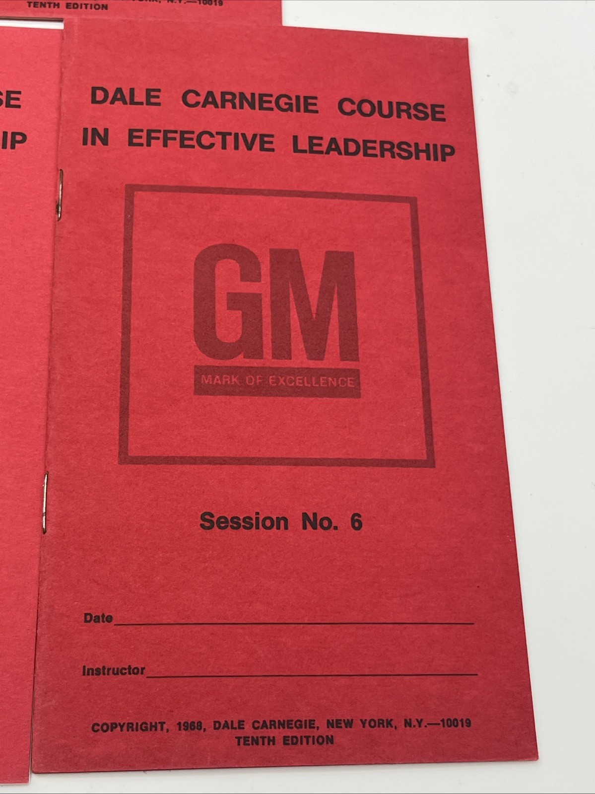 9 GM Dale Carnegie Booklets (Course In Effective Leadership/Effective Speaking)