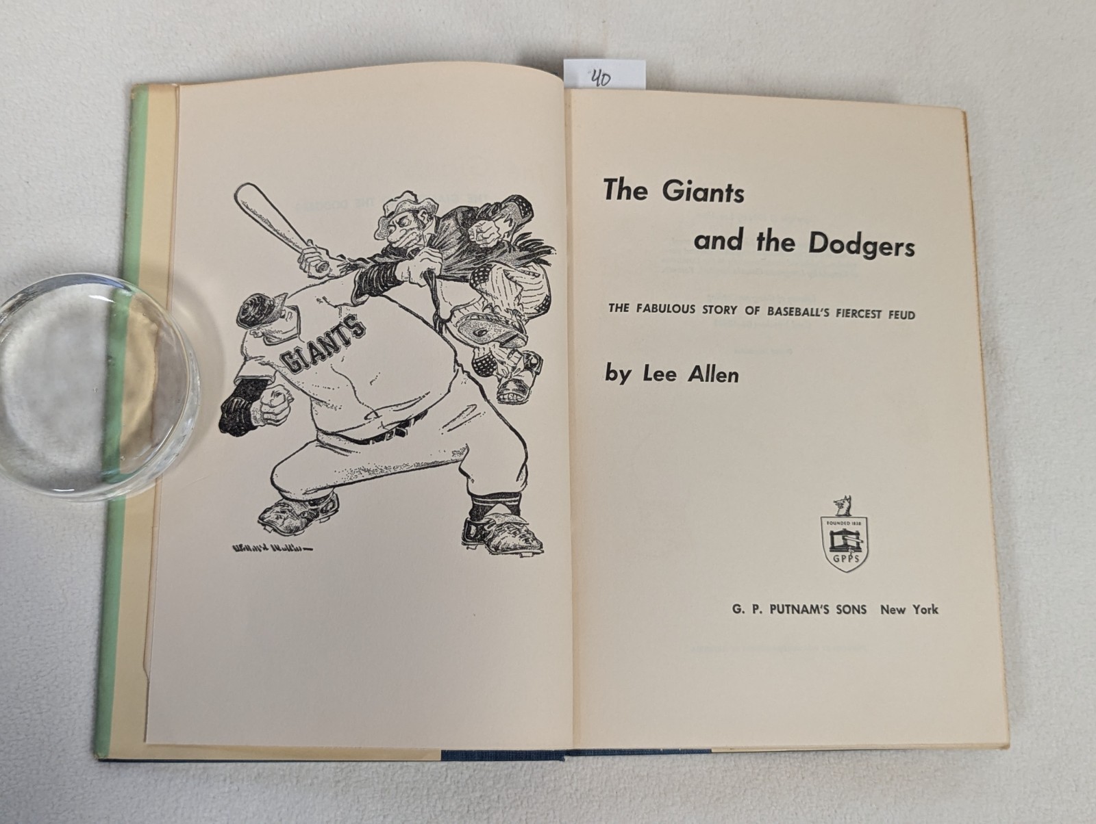 The Giants And The Dodgers Feud Lee Allen 1964 1st/2nd New York Brooklyn