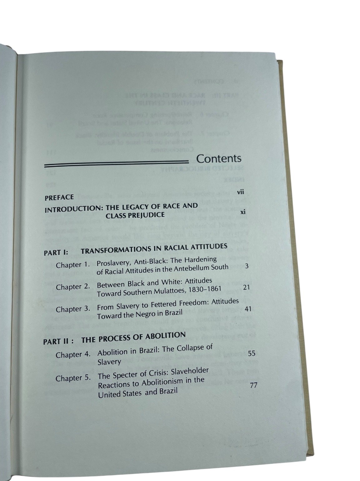 Freedom & Prejudice Toplin 1981 First Edition Slavery History Greenwood Press