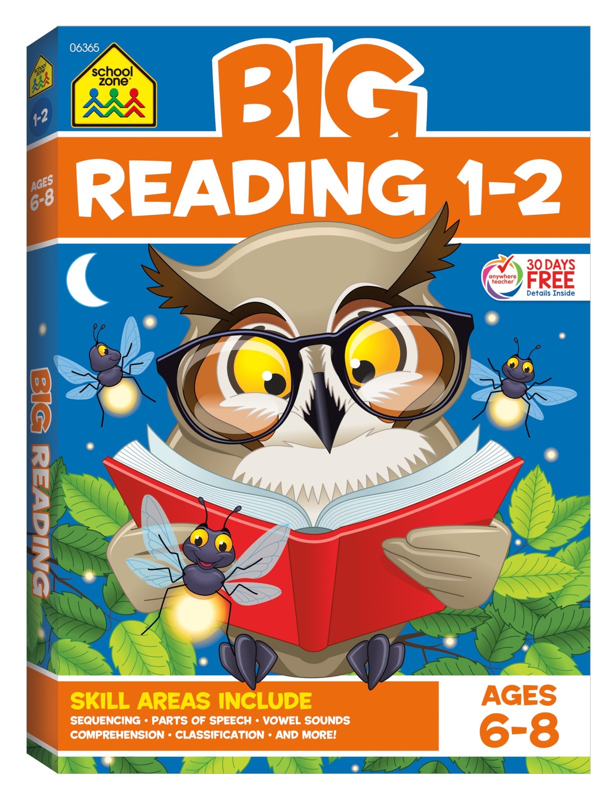 School Zone – Big Reading 1-2 Workbook – 320 Pages, Ages 6 to 8, 1st Grade, …