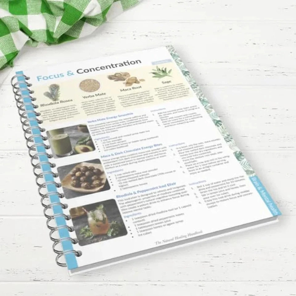 The Natural Healing Handbook – Ancient Herbal Remedies Spiral-Bound Guide