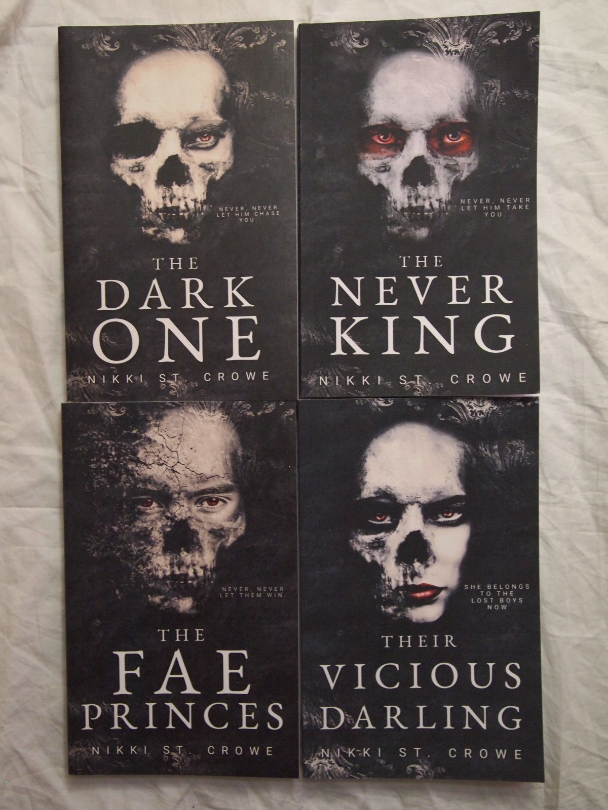 4pc Dark One Fae Vicious Darling Book Lot The Never King Series Nikki St. Crowe