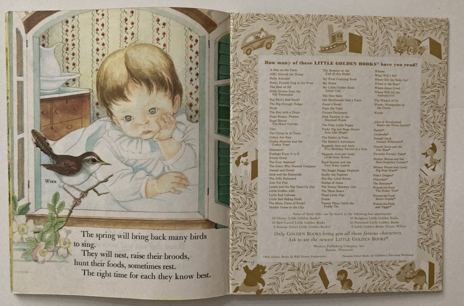 VTG Eloise Wilkin Little Golden Book Lot 4 1980s Where Did the Baby Go New Birds