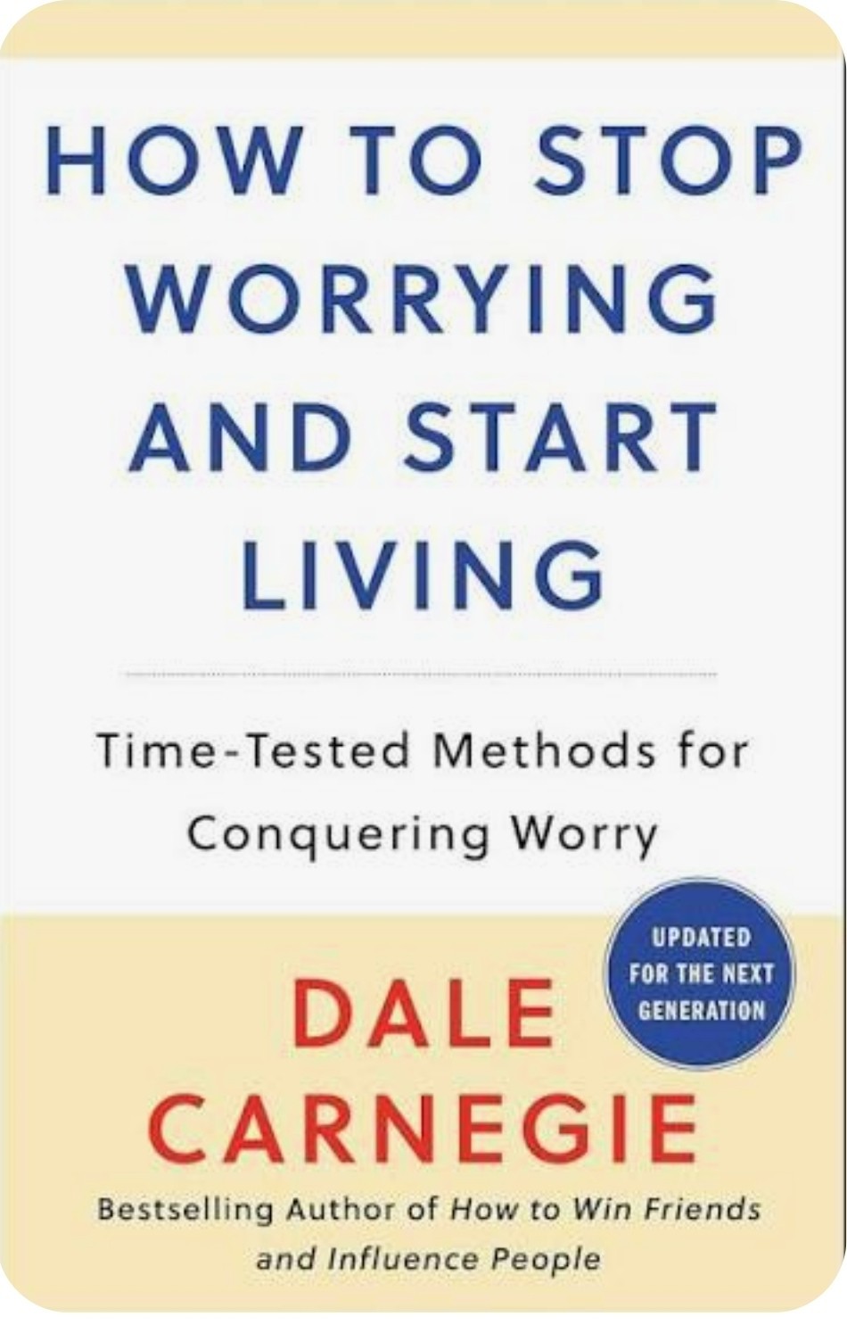 Book How to Stop Worrying and Start Living by Dale Carnegie – Like New