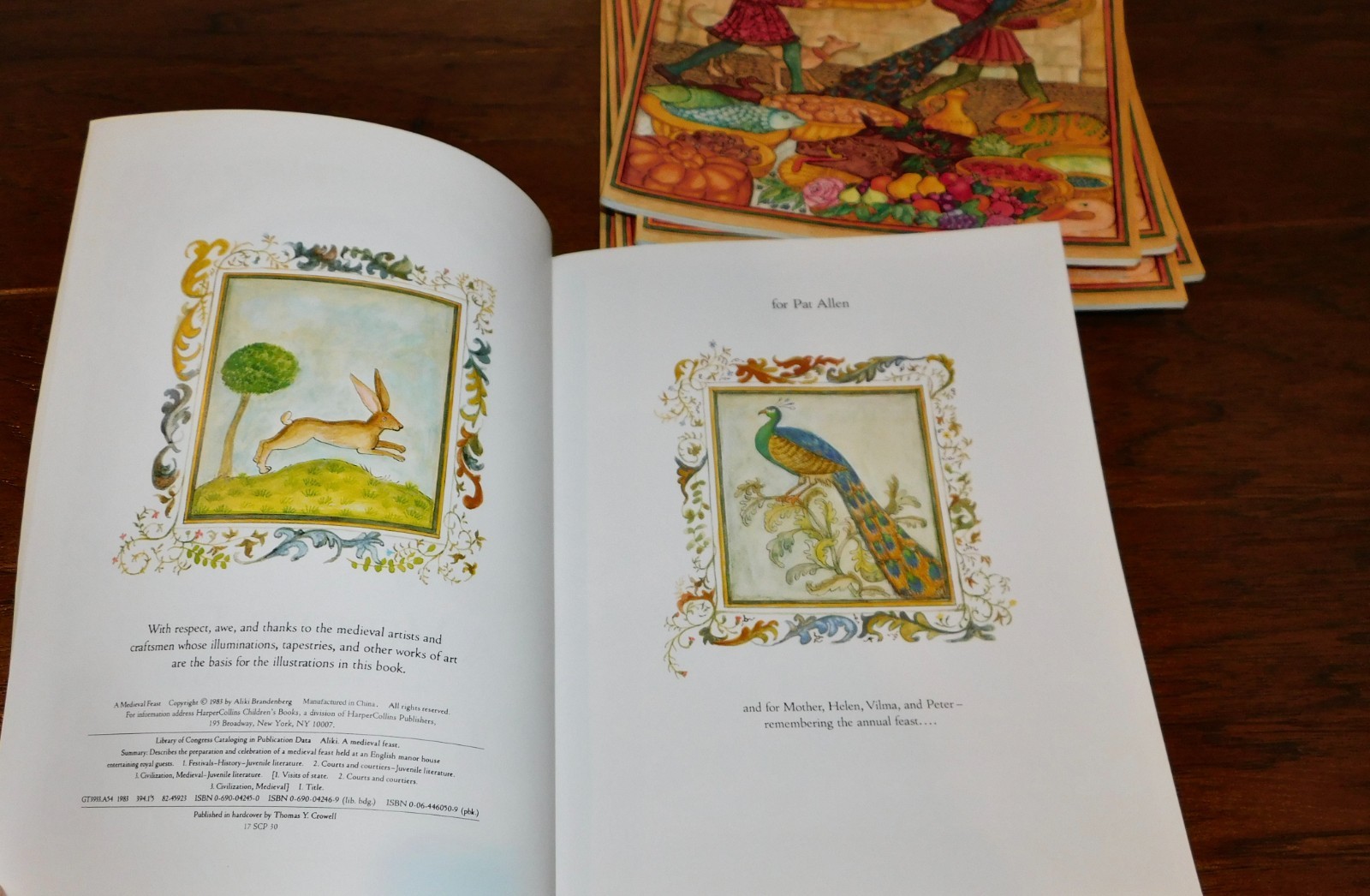 LOT 8 A Medieval Feast Aliki Reading Rainbow Children Book Age 4-8 Homeschool