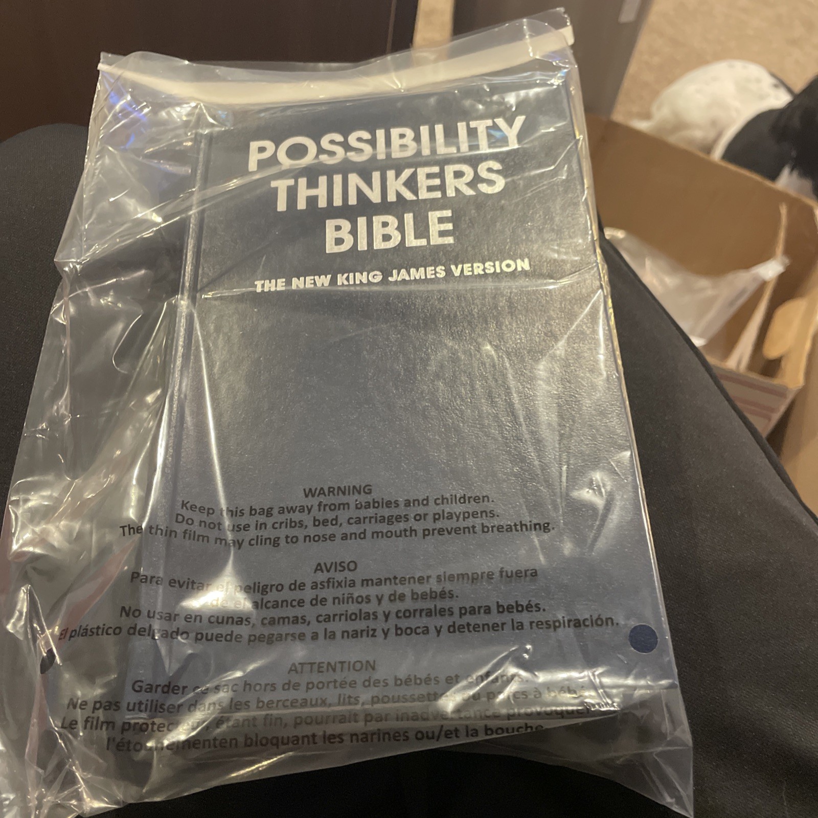 1984 Possibility Thinkers Bible New King James Version Nelson #402 Blue INDEXED