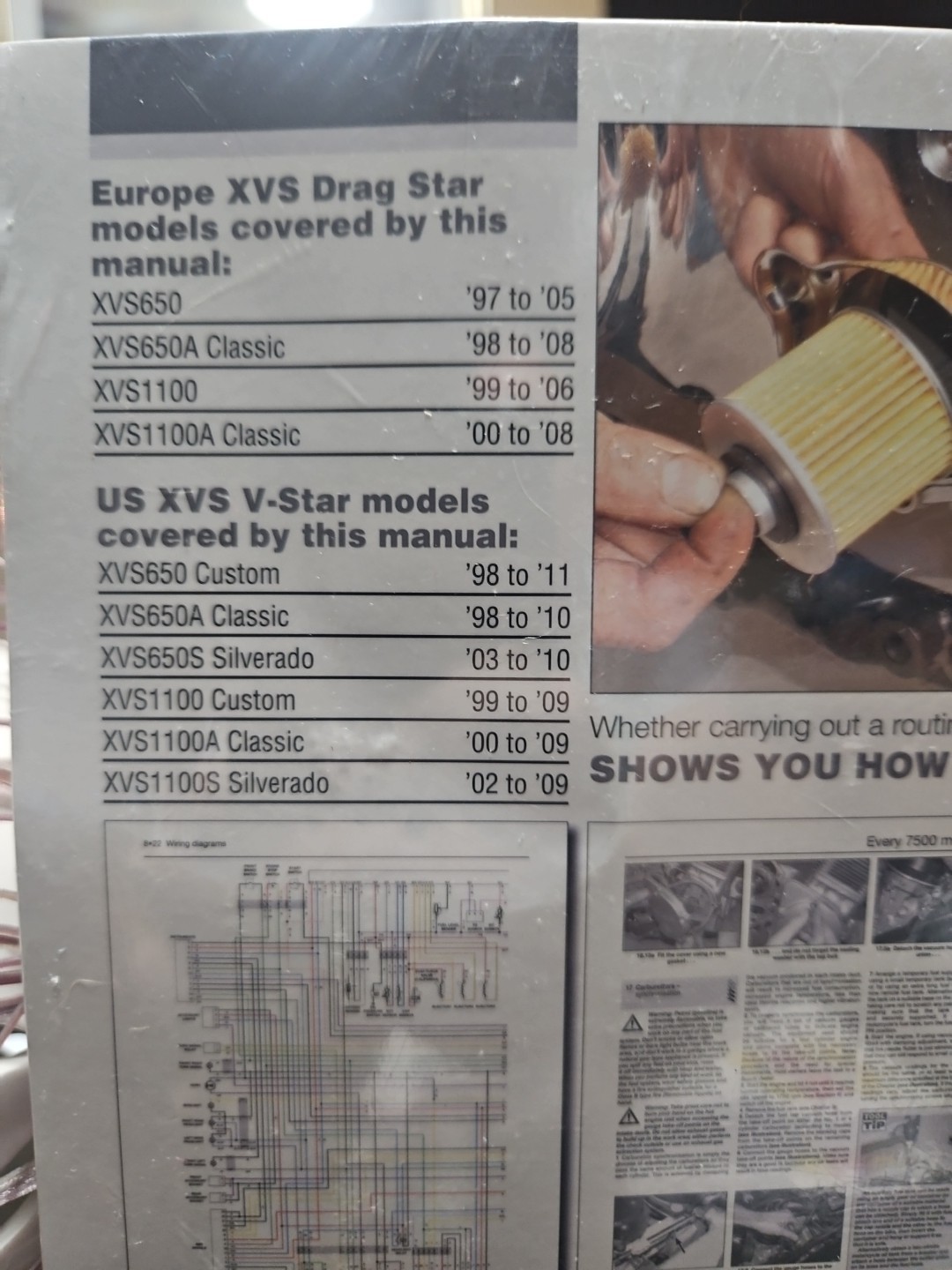 Yamaha XVS650 & 1100 Drag Star/V-Star (97 – 11) Haynes Repair Manual by Mather