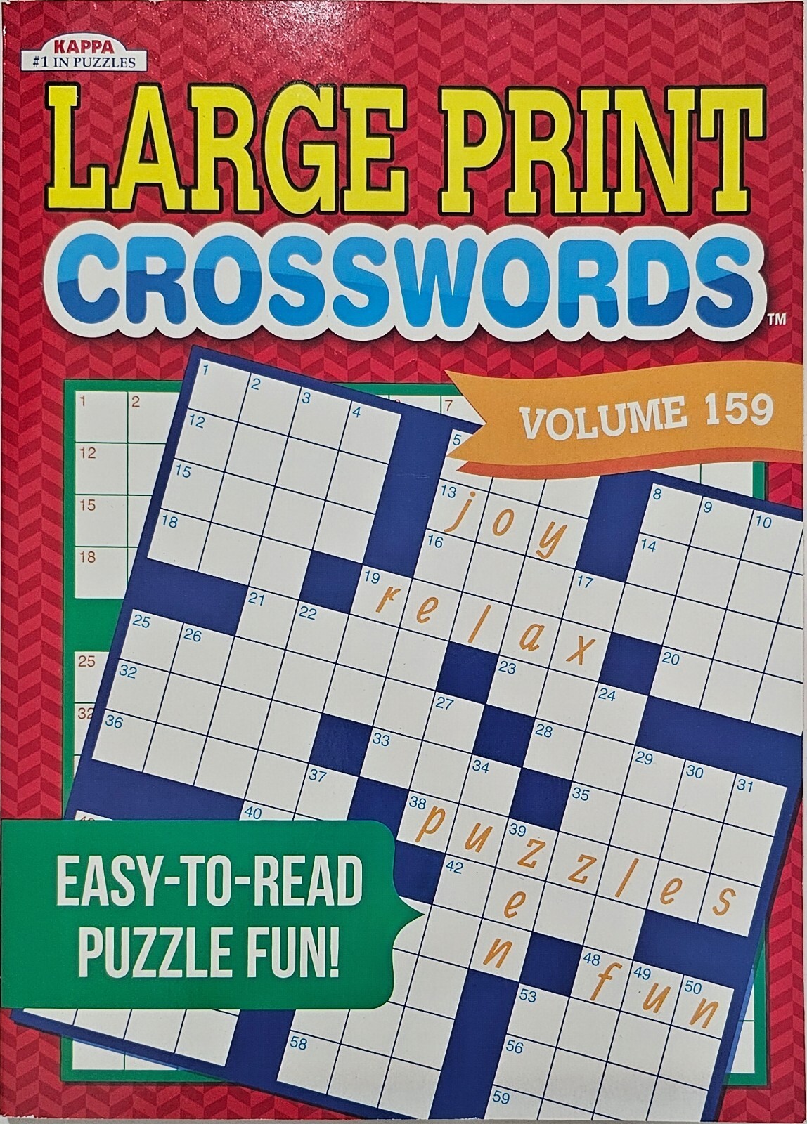 Kappa Large Print Crosswords Puzzle Books, 32 Different Volumes to Select U-PICK