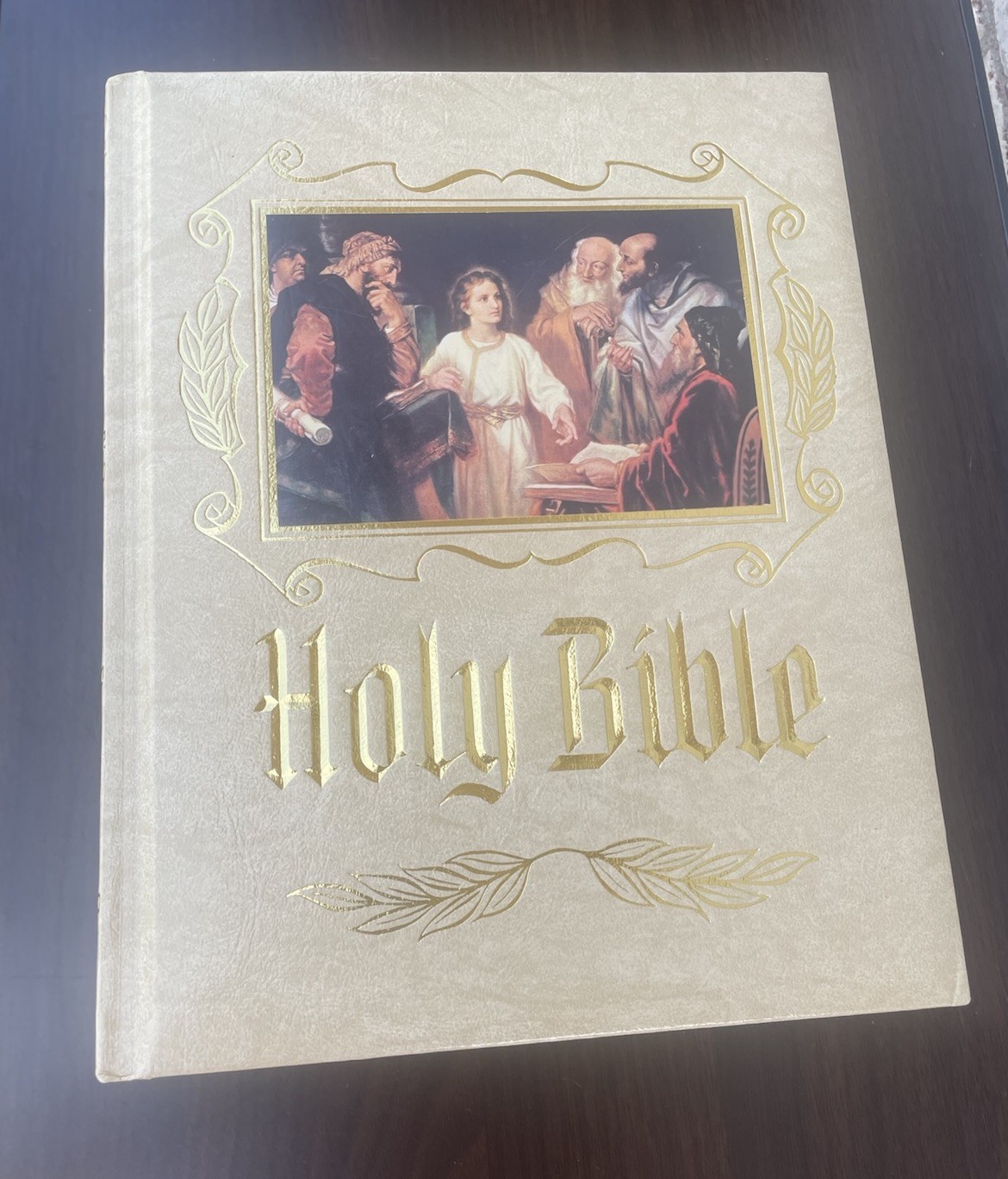 Holy Bible King James Red Letter Edition Illustrated Very Large Weighs 5lbs8oz