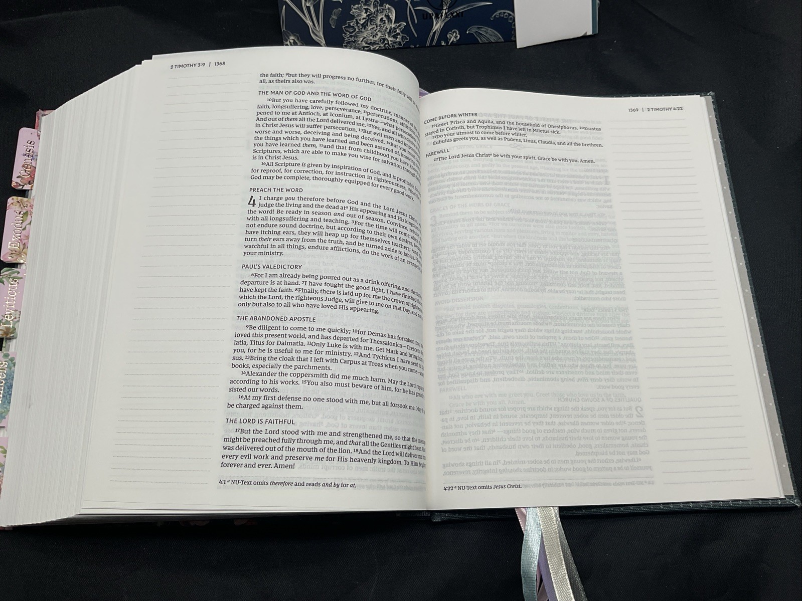 NKJV Journal the Word Bible Cloth over Board Gray USED SEE Description 2018