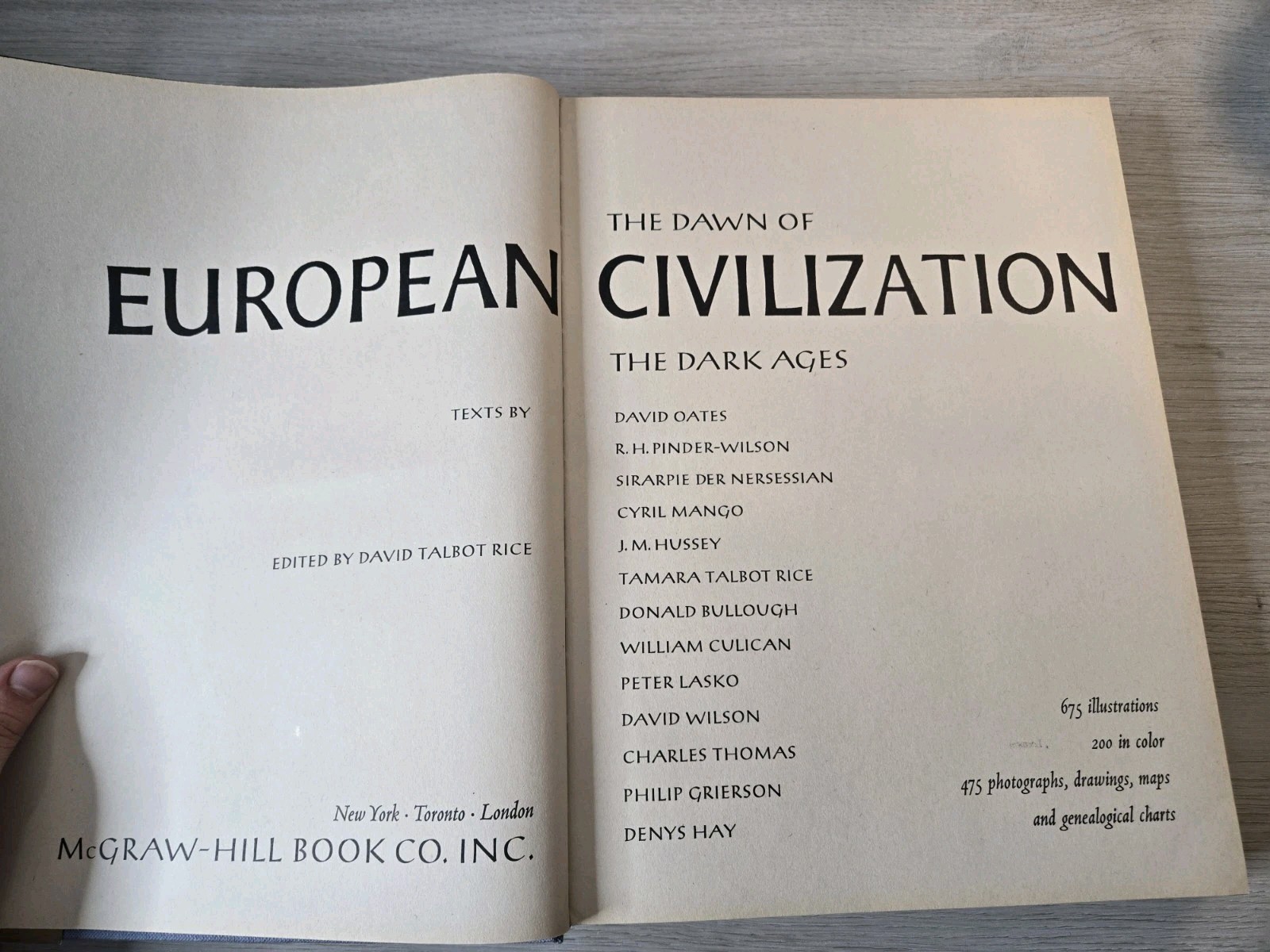 VINTAGE The Dawn of European Civilization – David Talbot Rice (ed)/First Ed. J66