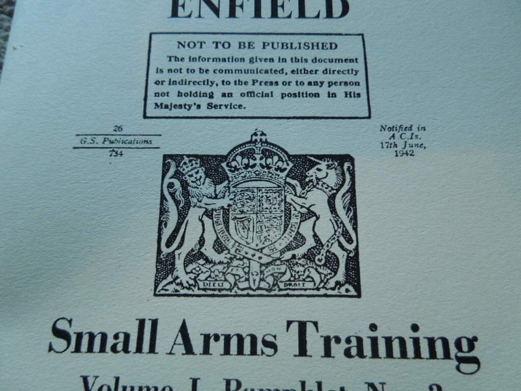 WW2 British Small Arms Enfield Rifle Manual 1942 English Translation 44 Pages