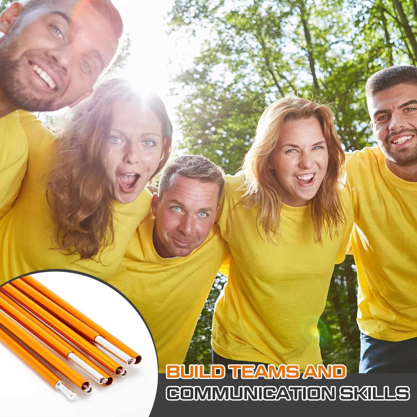 WinnerWhy 1 Pcs Helium Stick Game Team Building Game for Work Corporate Team
