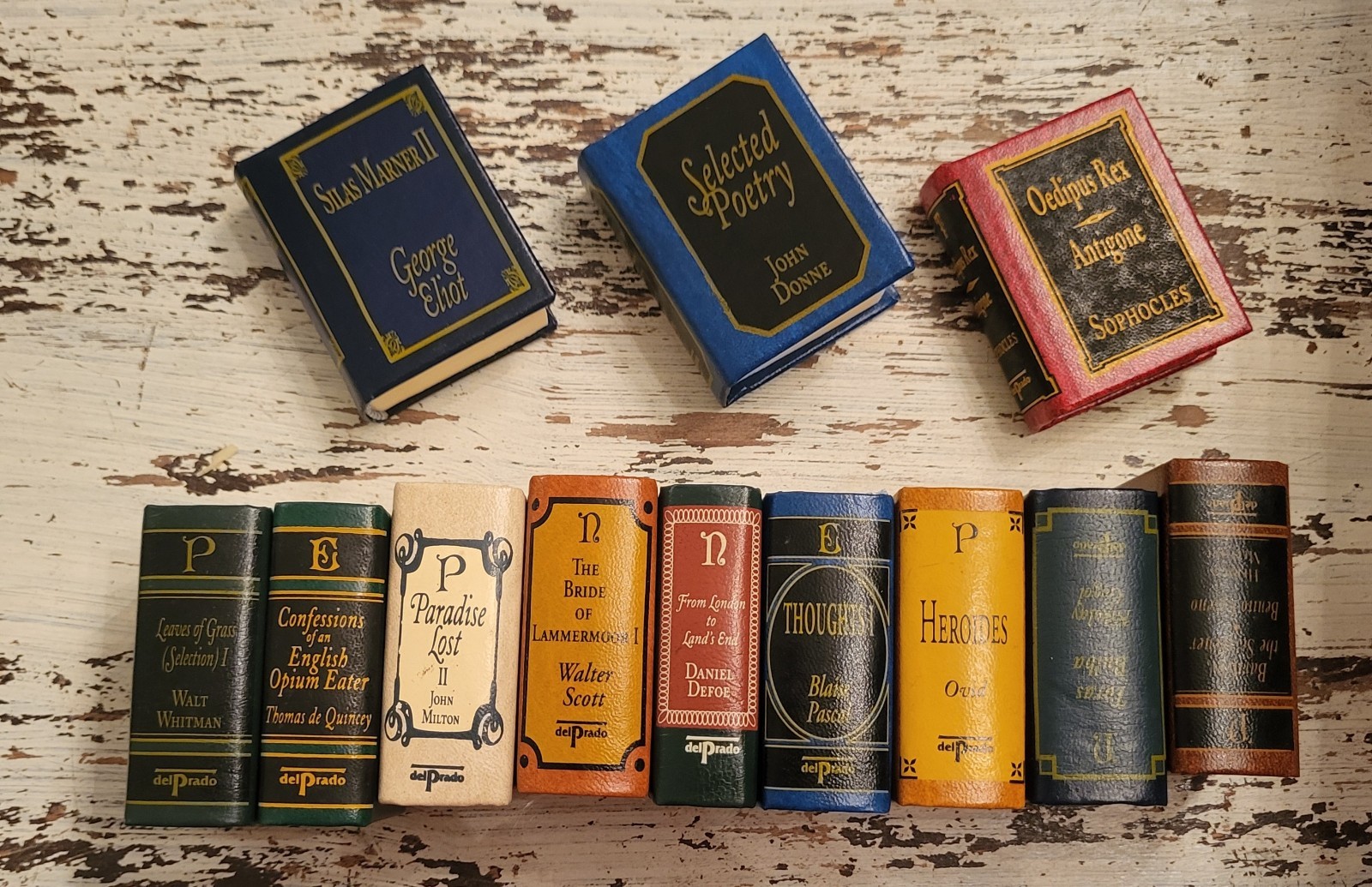 Del Prado Miniature Books Classics Library Your Choice Of Titles Leather Mini