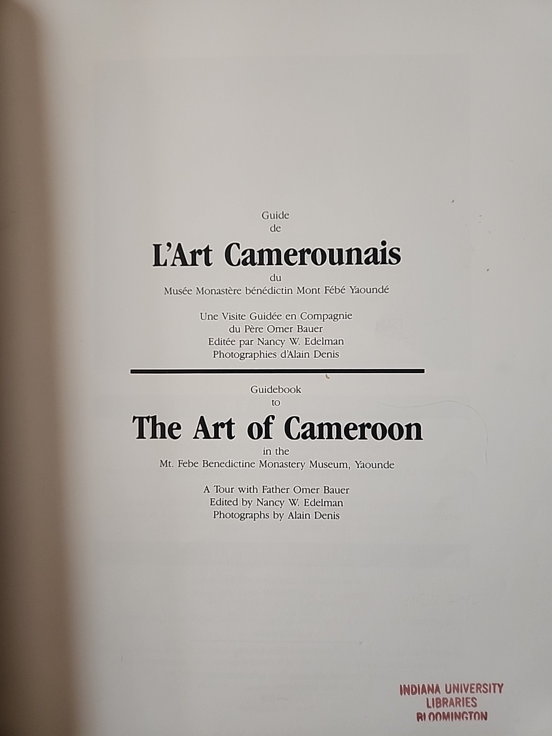 Guide de l’art camerounais Guidebook Cameroon Masks pottery Jewelry Bijoux