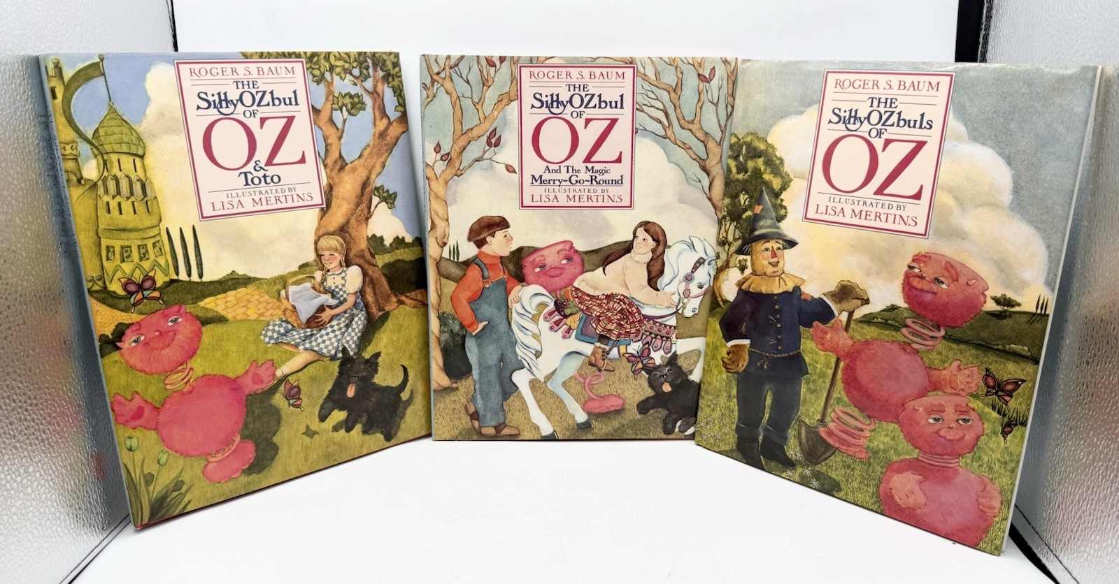 3 The Silly OZbul of Oz trilogy by Roger Baum signed 1991-1992