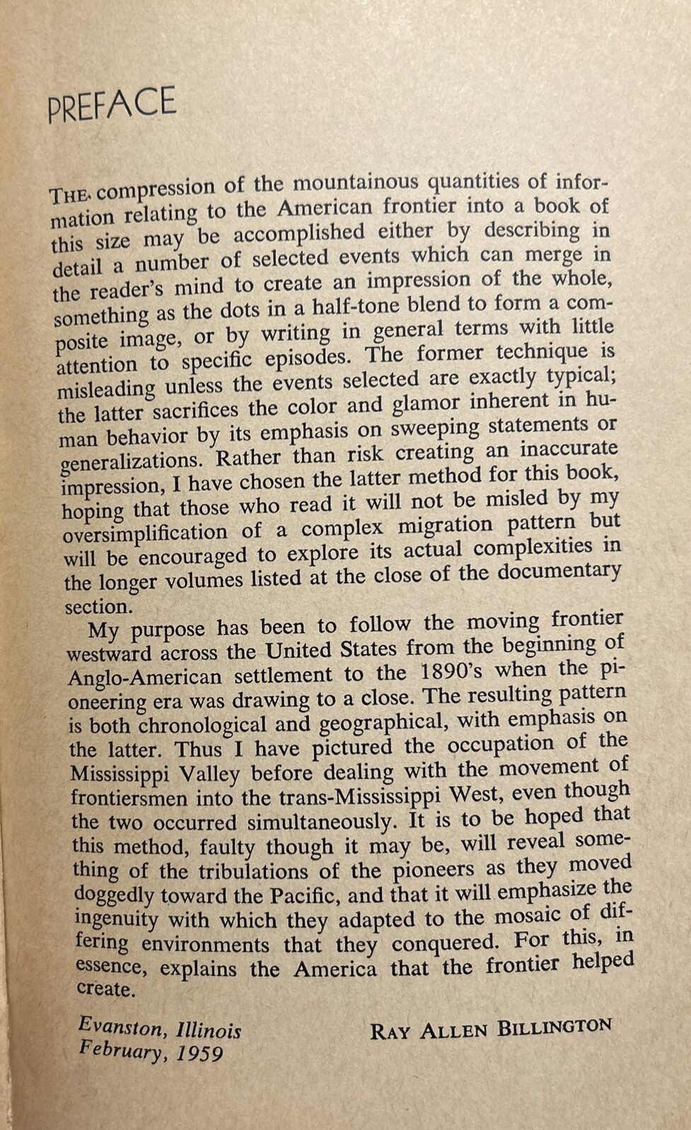 THE WESTWARD MOVEMENT IN THE UNITED STATES By Ray Allen Billington, Paperback,