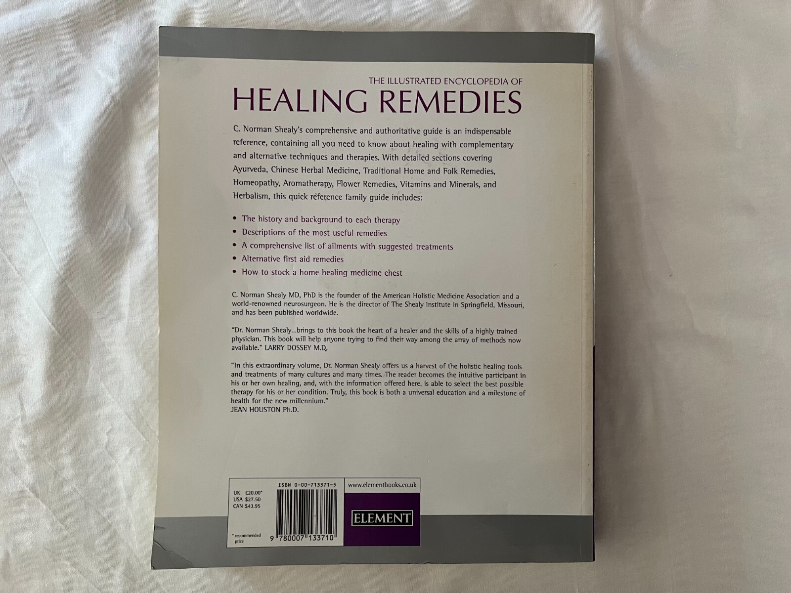 The Illustrated Encyclopedia of Healing Remedies, 496 pages, over 1000 remedies