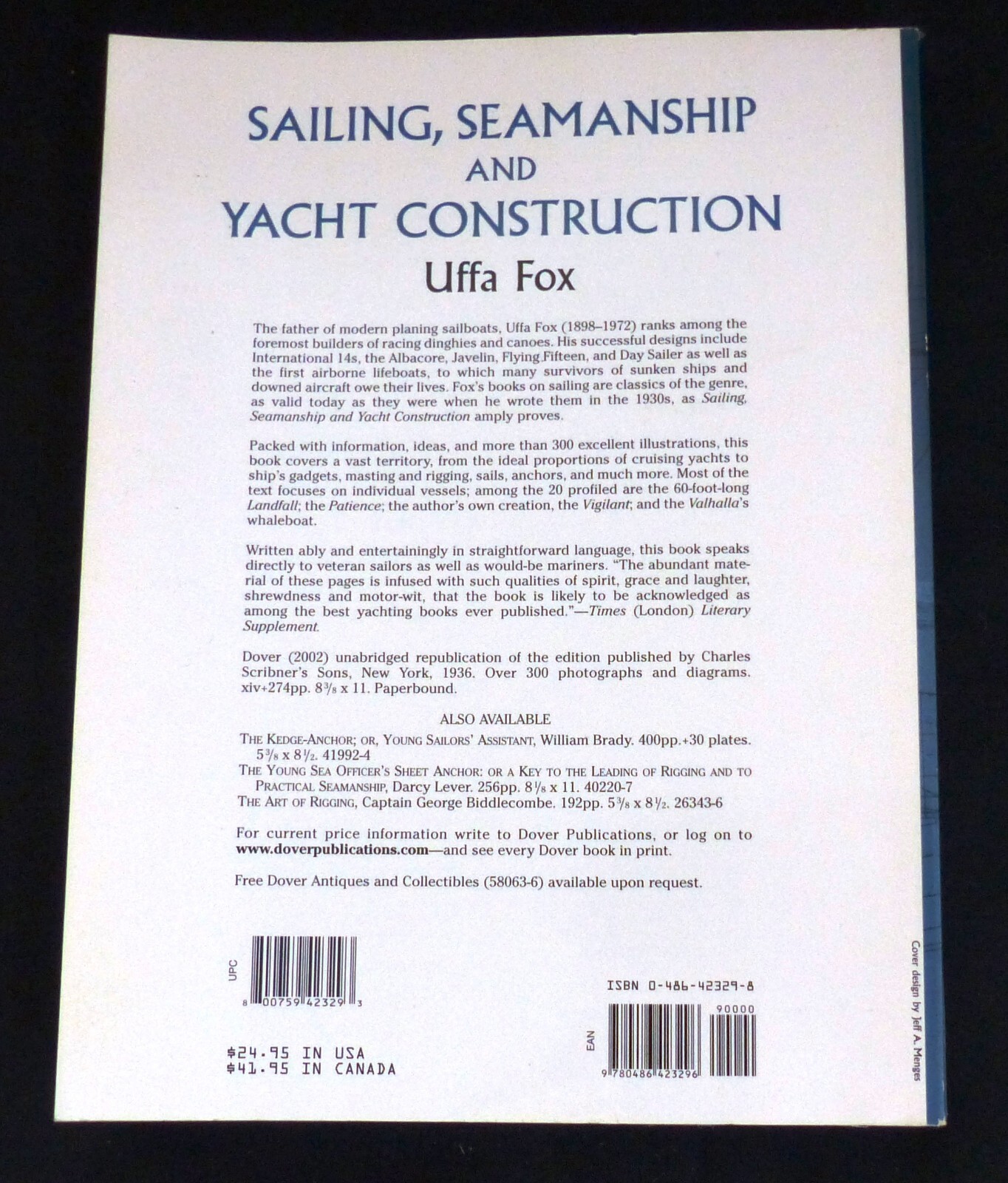 Sailing, Seamanship and Yacht Construction (Dover Maritime) – Paperback – GOOD
