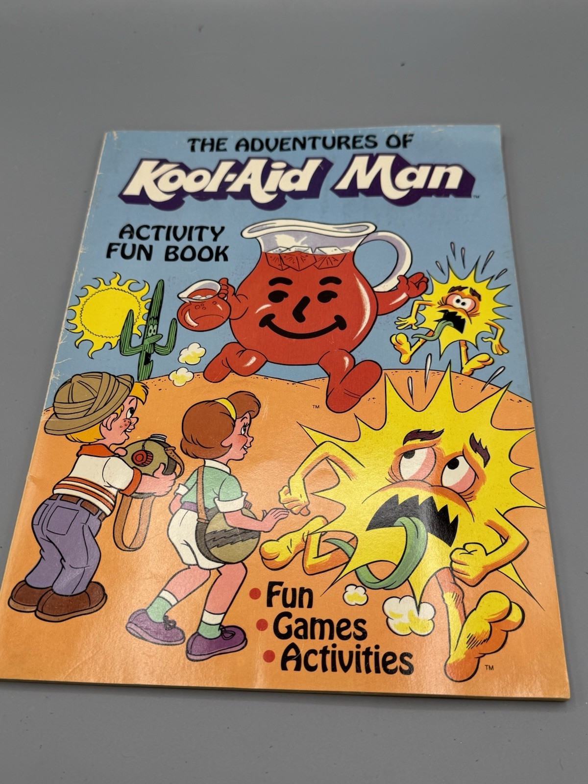 Vintage Kool-Aid Man Activity Fun Book Unused Coloring Puzzle Book 1980s