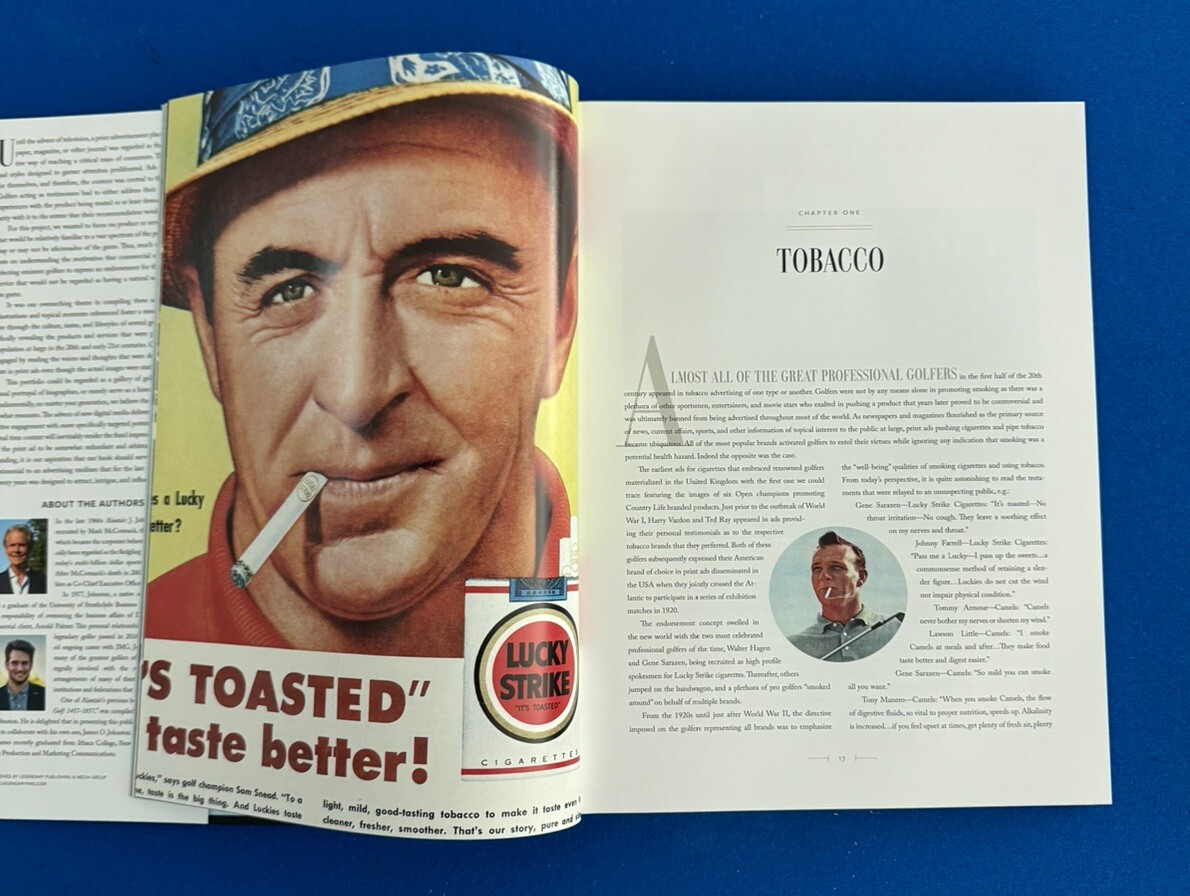 ARNOLD PALMER, LOOK THIS WAY PLEASE! 120 YEARS OF GOLFERS ADVERTISING – 14”x11”