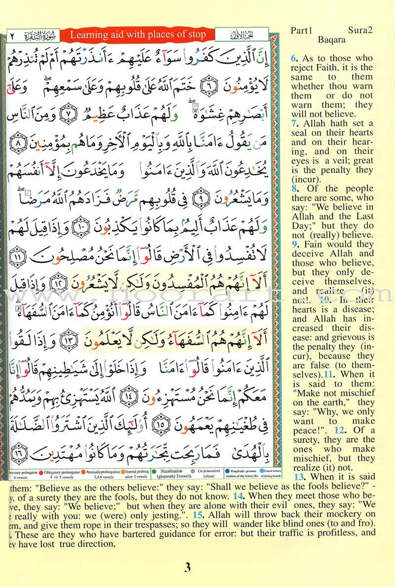 Tajweed Qur’an (Whole Qur’an, With Meaning Translation and Transliteration)