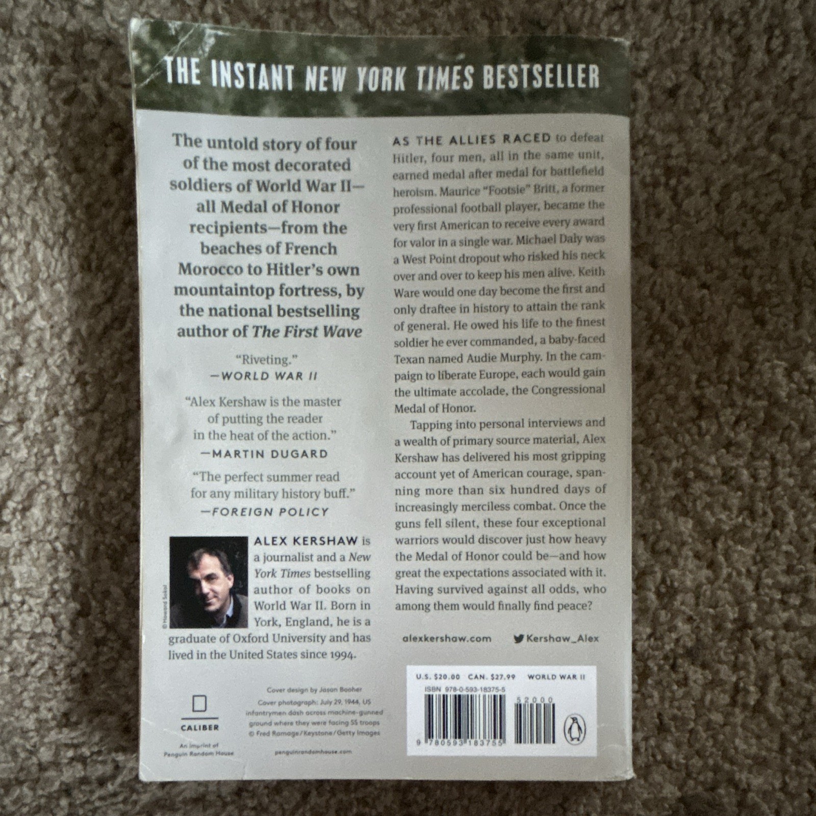 Alex Kershaw Against All Odds: Ultimate Courage & Survival in WWII 2023 TP