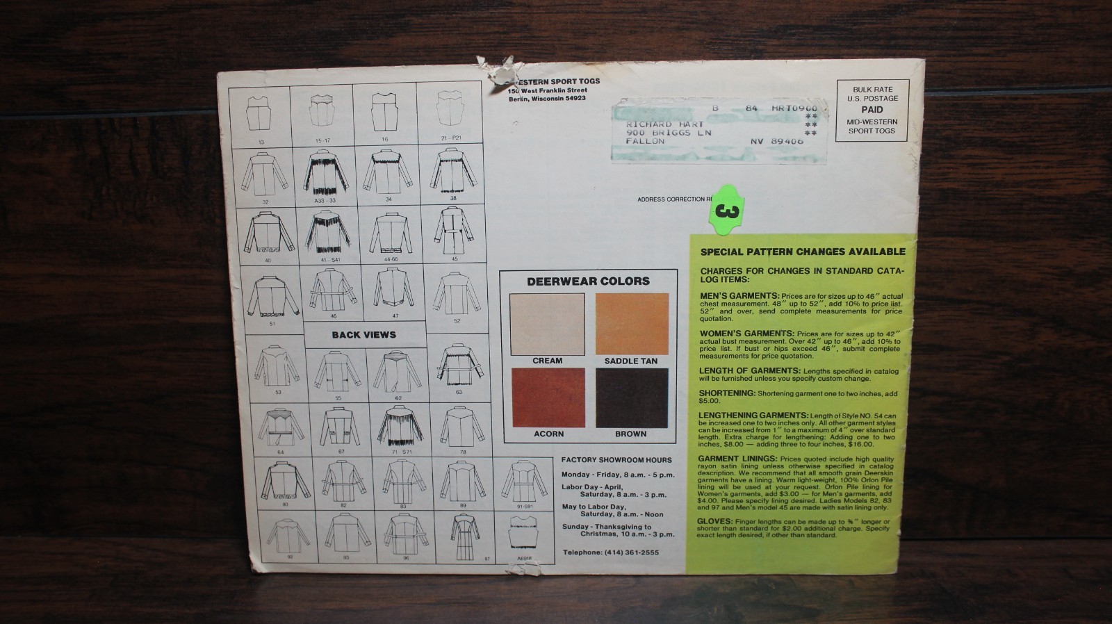 Lot of 4 Vintage 1980s Mid-Western Sport Togs Catalogs Berlin Deerskin Leather
