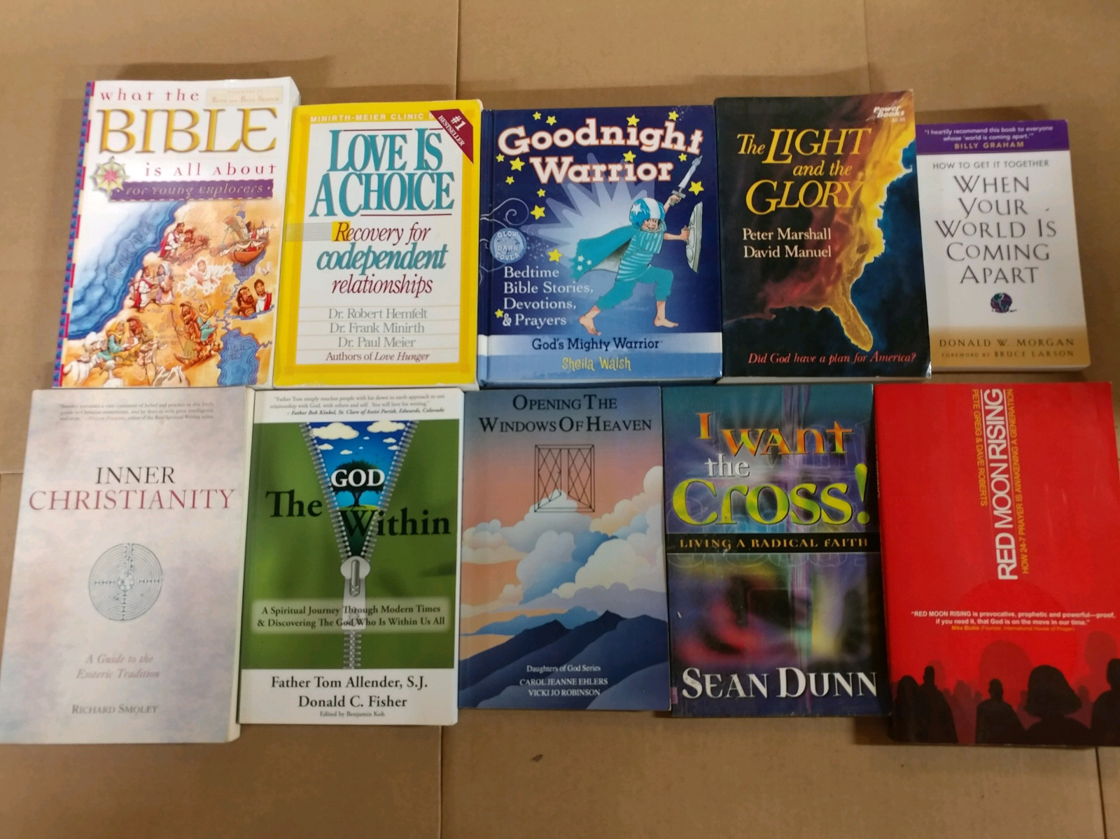 Lot of 5 Pounds LBs Christian Prayer Bible Jesus Theology Pray Books RANDOM*MIX