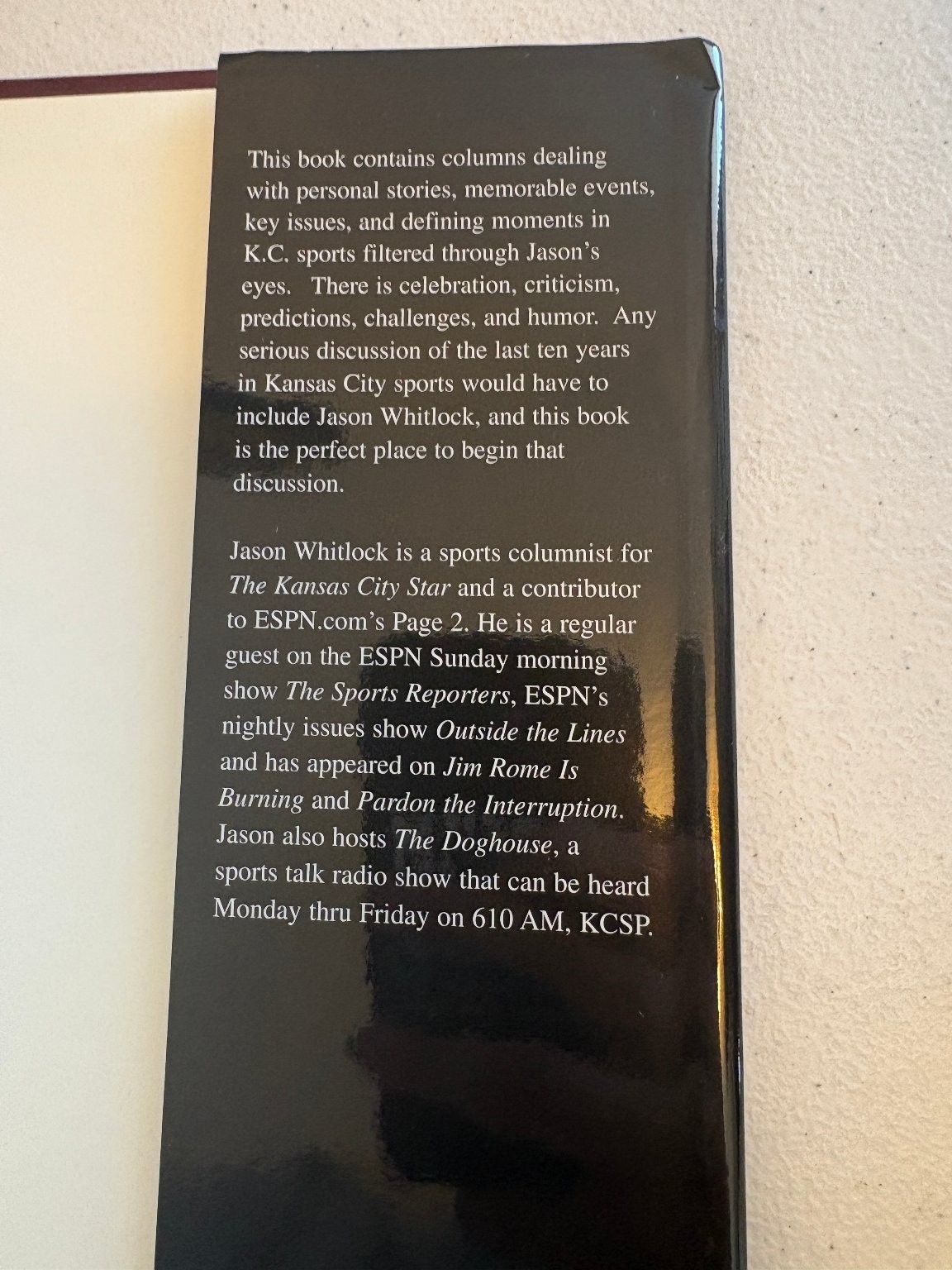 Love Him, Hate Him Jason Whitlock 2004 Kansas City Sports Journalism Hardcover