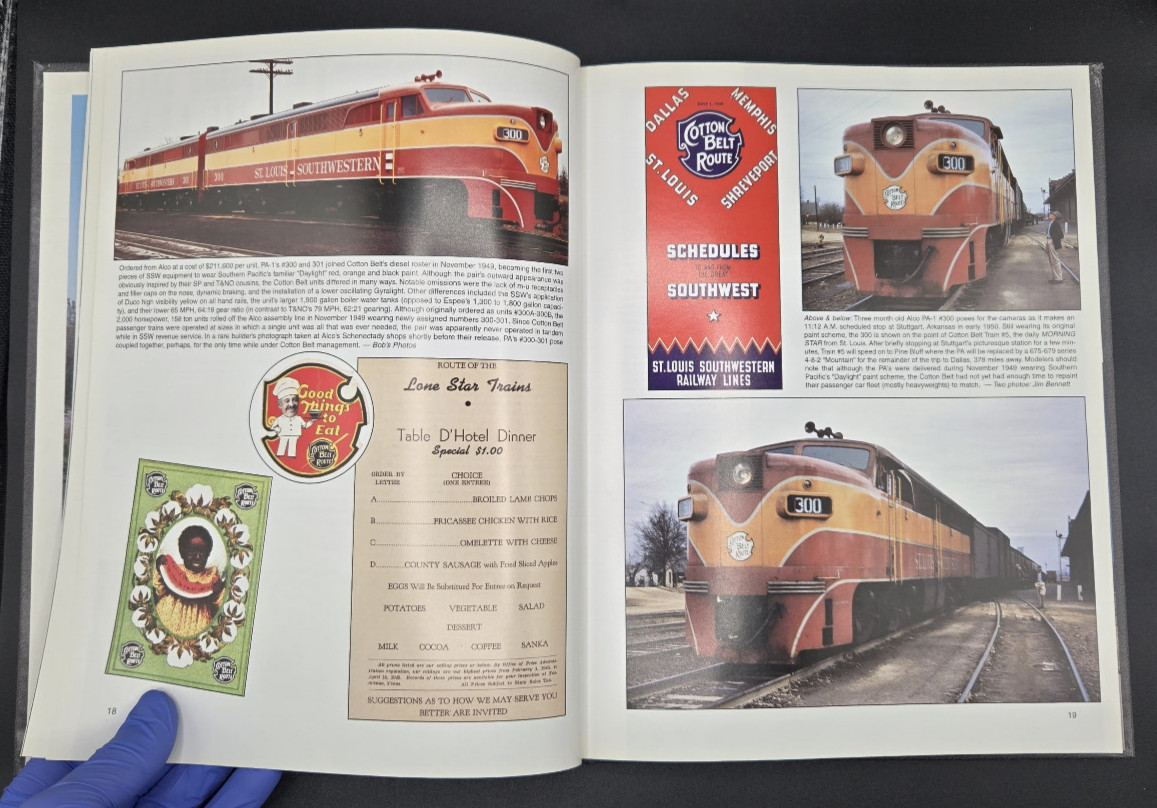 Cotton Belt Color Pictorial by Steve Allen Goen Hardcover 1999 Cotton Belt Route
