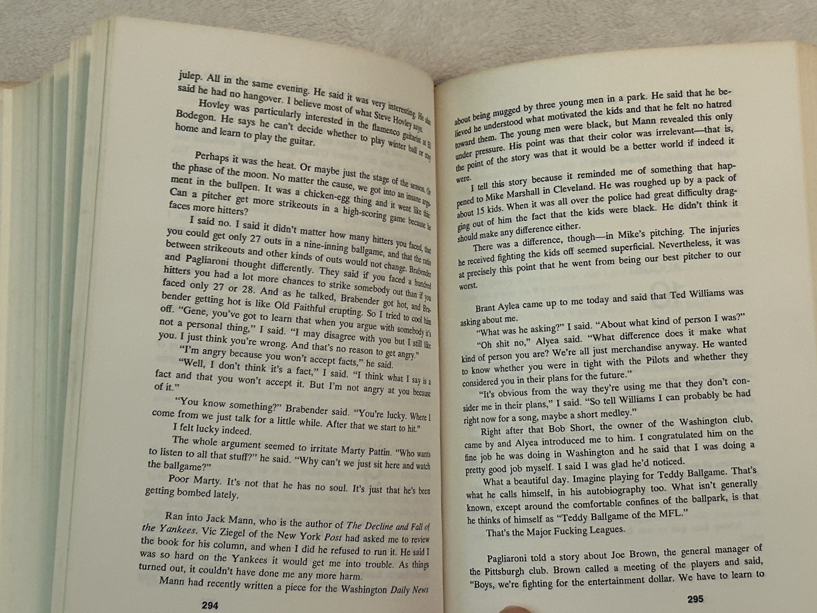 Ball Four Plus Ball Five an update 1970-1980 SIGNED by Jim Bouton HC 1st Edition