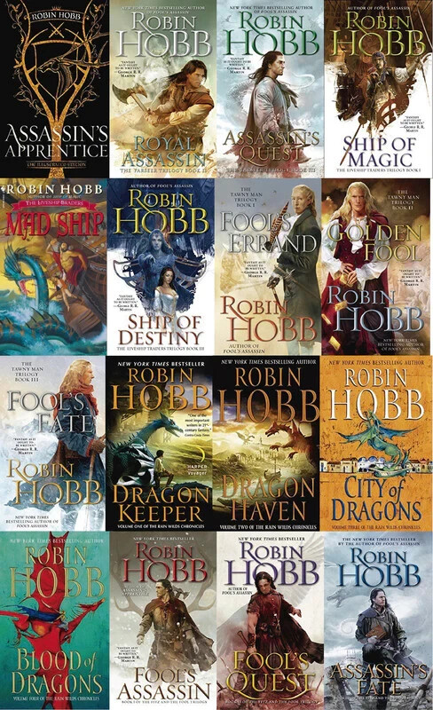 Complete Set Series – Lot of 16 Realms of the Elderlings books Robin Hobb Fool