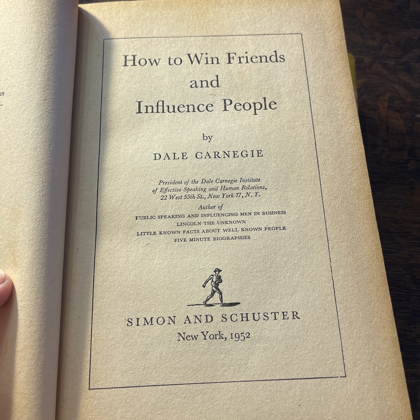 Dale Carnegie Vintage 2-Book Lot How To Win Friends Stop Worrying Hardcover DJ
