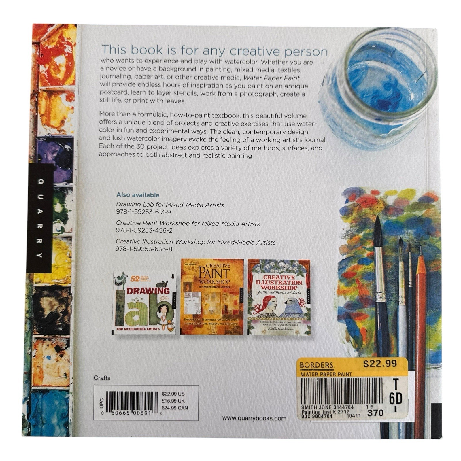 Heather Smith Jones Water Paper Paint Watercolor & Mixed Media PB 2014 Quarry