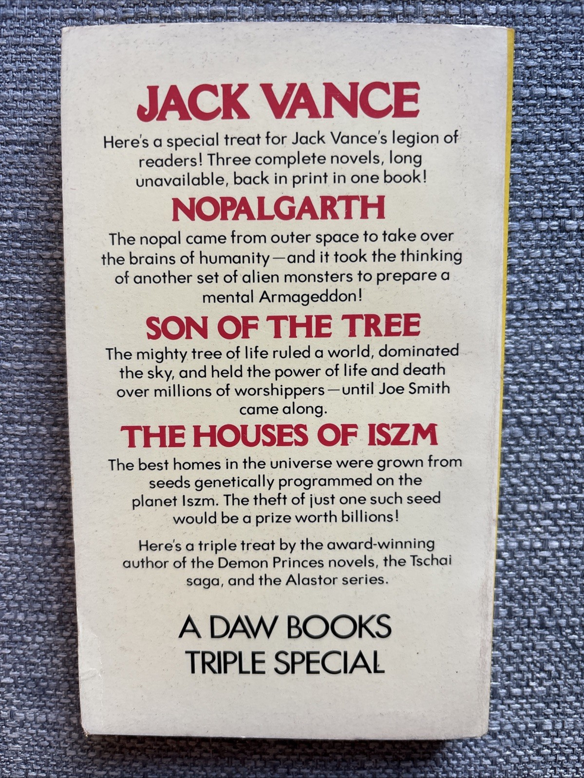 Nopalgarth Son Of The Brains Of Iszm, Jack Vance 1980 1st DAW No. 402