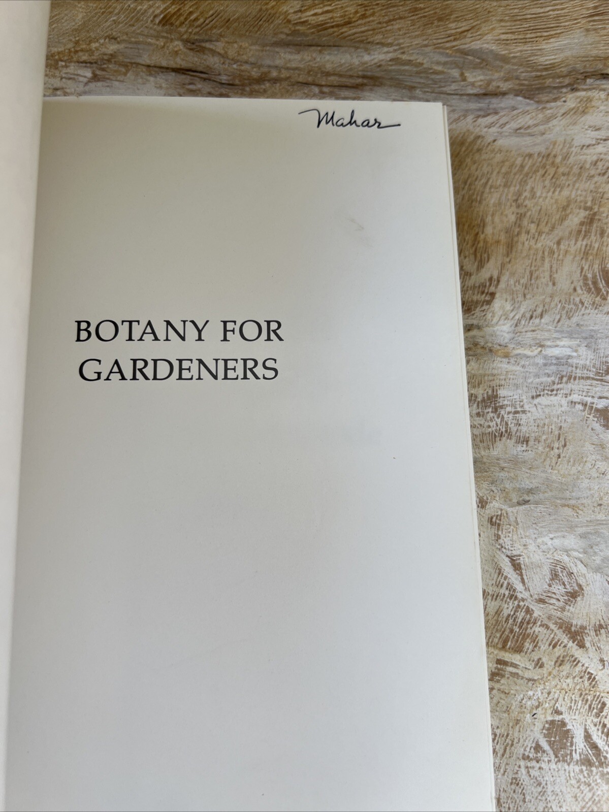 Botany for Gardeners An Introduction to the Science of Plants PB/1993 /2nd Print