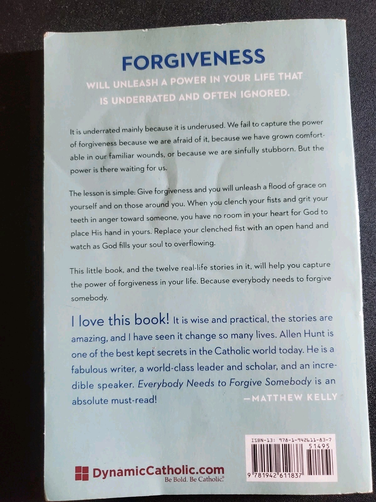 Everybody Needs to Forgive Somebody, Allen R. Hunt, paperback book, 3rd edition