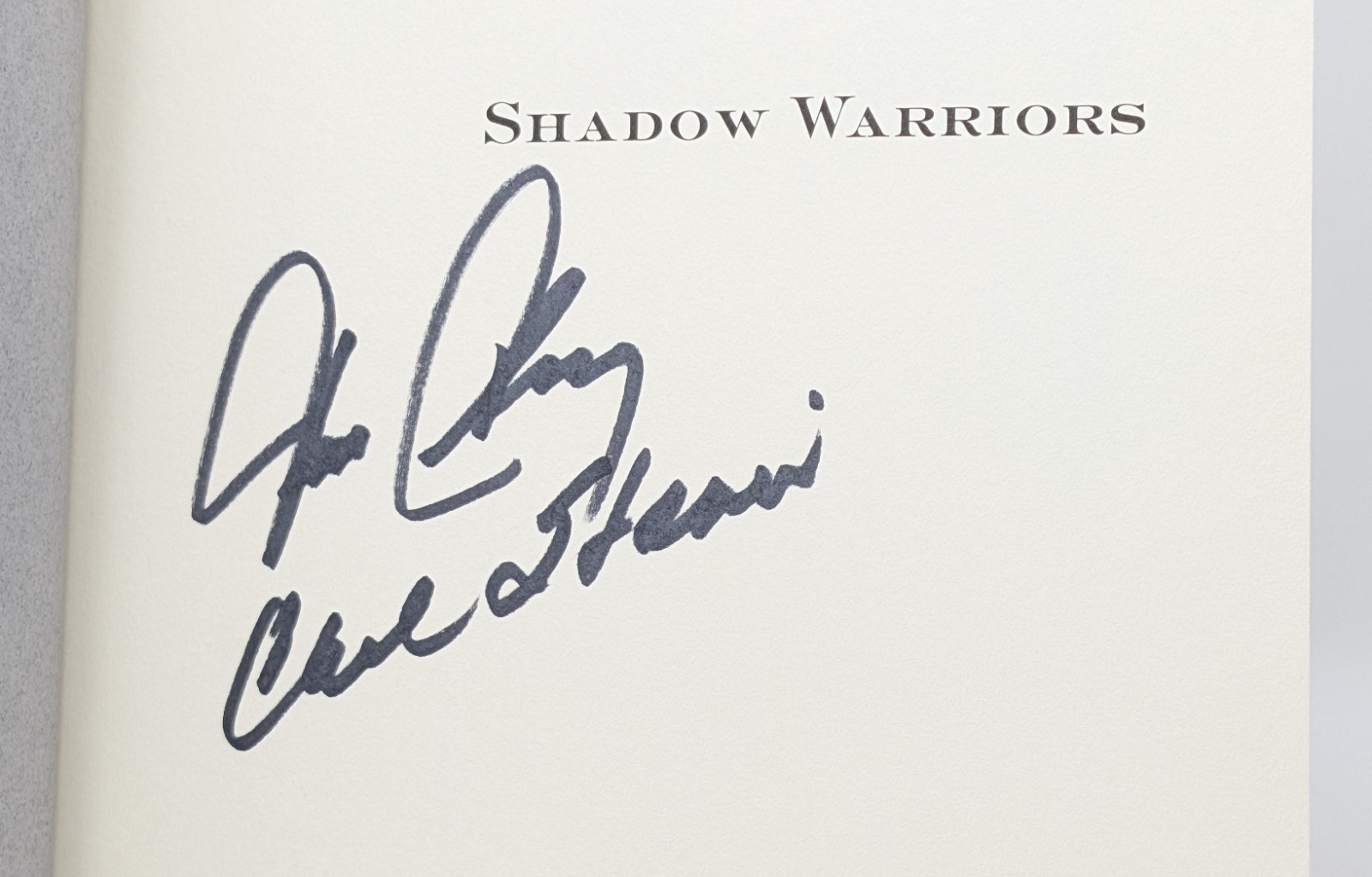SIGNED Tom Clancy Rainbow Six (1998) & Shadow Warriors (2002) First printings