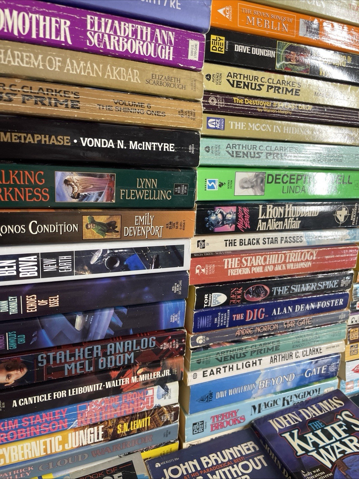 5 Pounds Assorted Science Fiction Paperback Books Mass Market Various Good