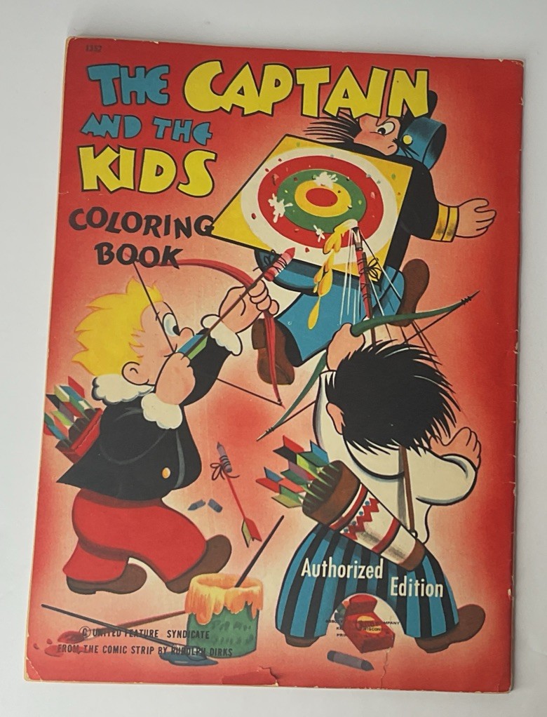 Book Kids Coloring Book Vintage The Captain And The Kids 11×8 Inches Great Comd