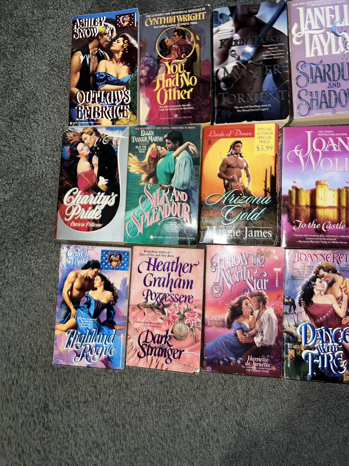 Vintage Romance Novels Lot Of 20 1980’s 1990’s 2000’s Paperbacks Books Lot