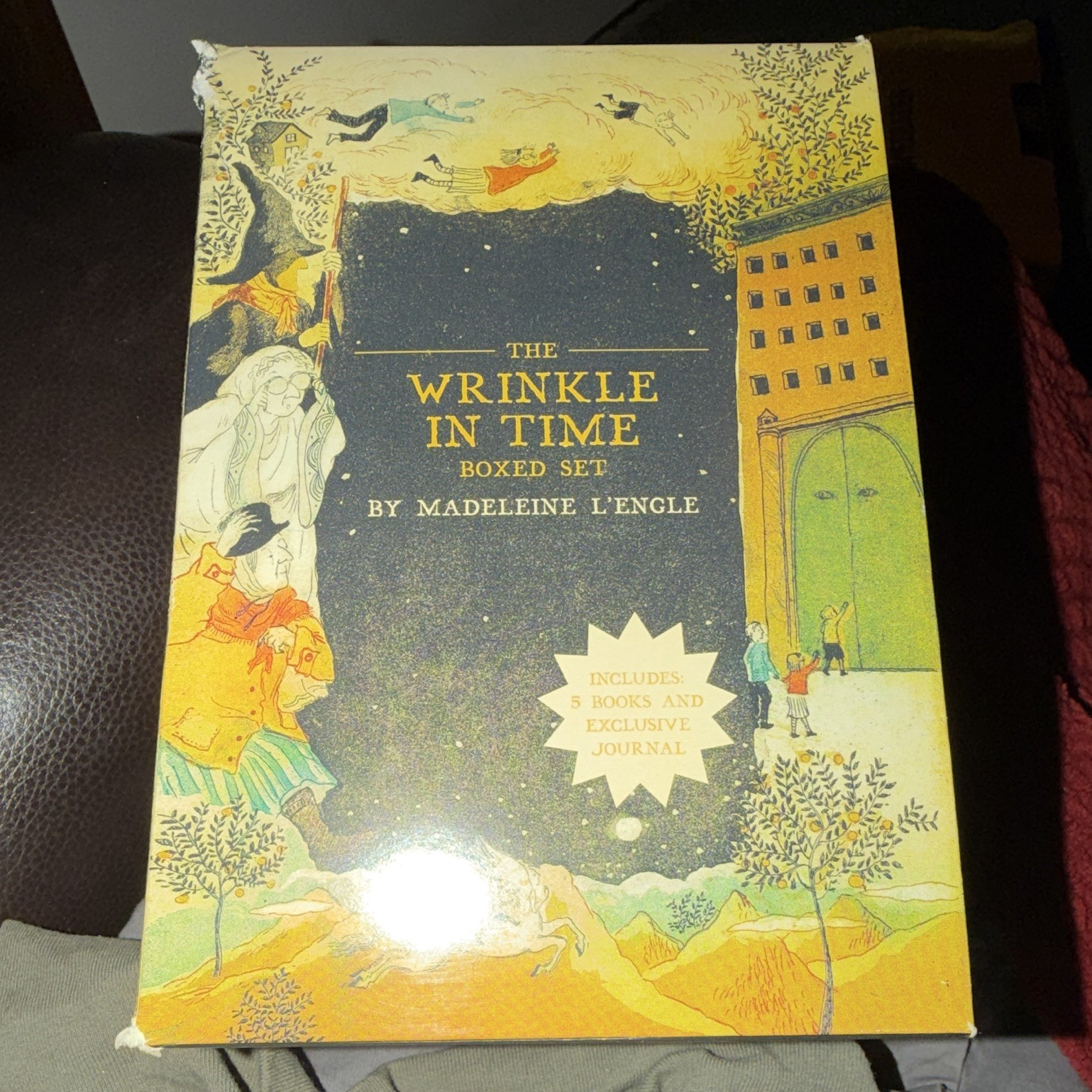 A Wrinkle in Time Quintet Box Set Madeleine L’Engle Square Fish + Journal