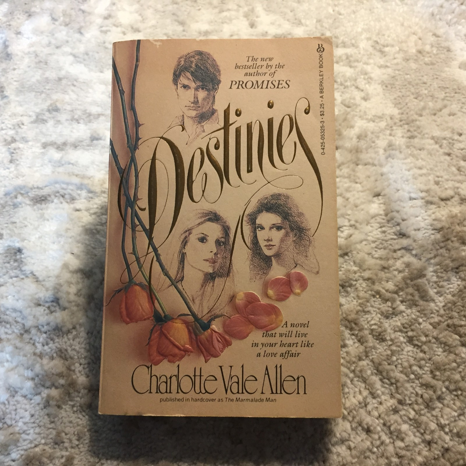 Destinies Charlotte Vale Allen 1982 Berkley Books Showbusiness Romance Book