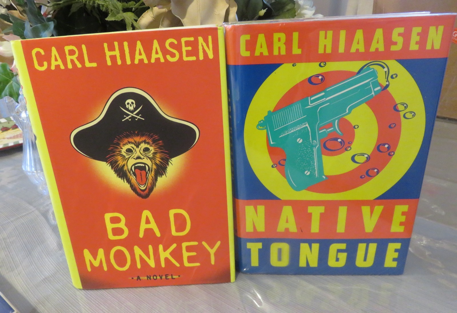 Lot of 14 Hard Cover CARL HIAASEN Books with Dust Jackets in Excellent Condition