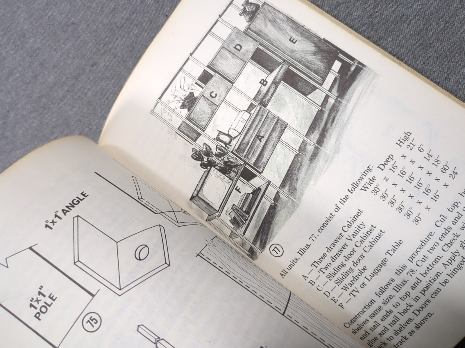 Easi-Bild 658 How To Kitchen Cabinets Room Dividers Furniture Donald Brann 1974