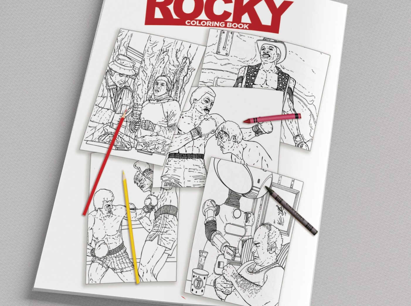 Rocky Coloring Book – 32 Pages of Rocky Balboa! All Original Illustrations!