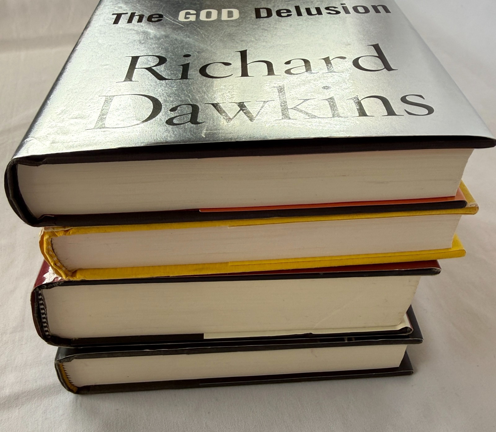 ATHEIST BOOK LOT 4 RICHARD DAWKINS CHRISTOPHER HITCHENS PASCAL BOYER STEVE ALLEN
