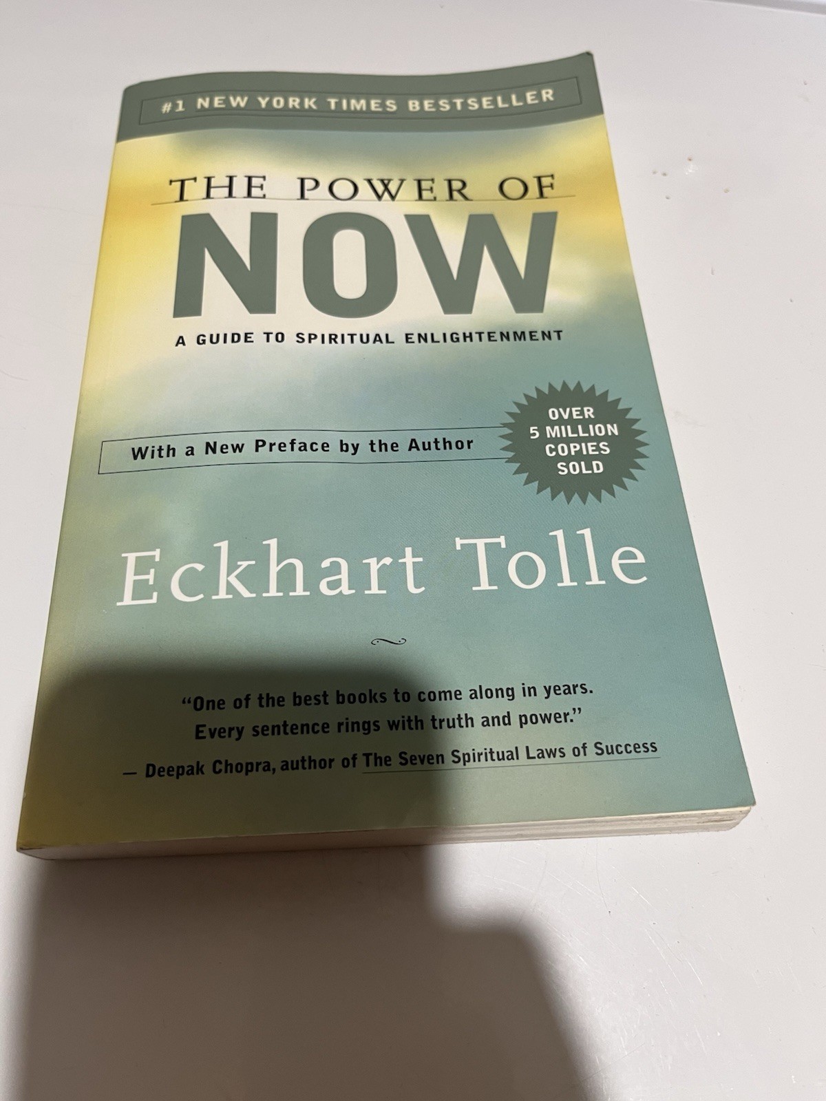 Eckhart Tolle Power of Now Trade Paperback 2004 New World Library Spirituality